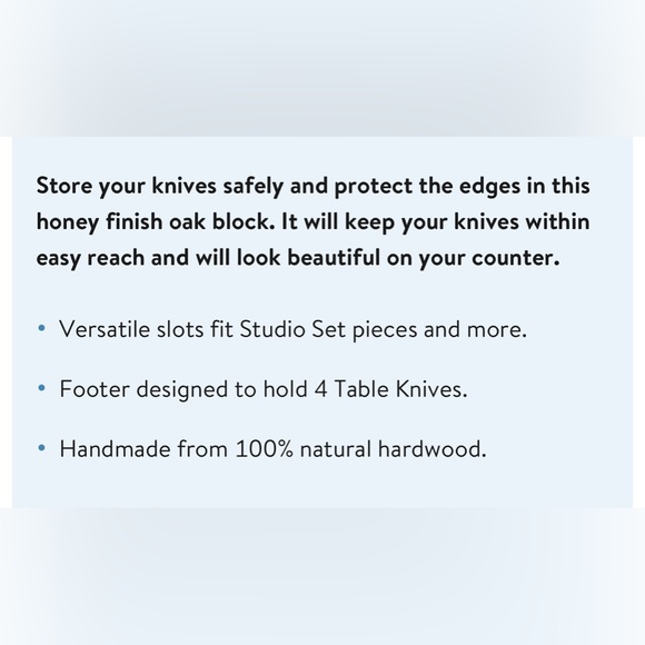 CUTCO Studio + 4 Set Block (8-Slot) - Picture 9 of 13